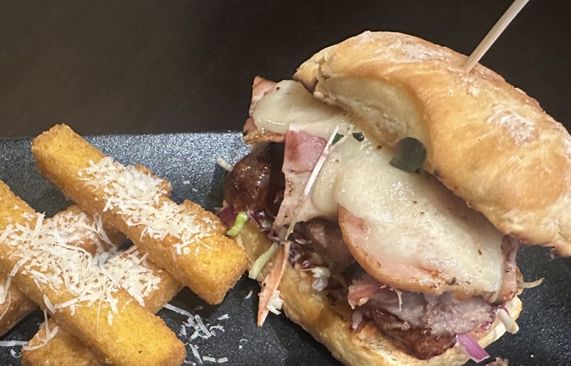 3 Little Pigs Story burger at Wildfire Churrascaria, Burger Wellington 2026