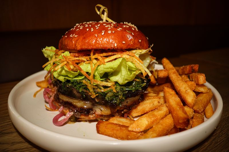 A Little Bit Cheeky burger at Twenty Eight, Burger Wellington 2026