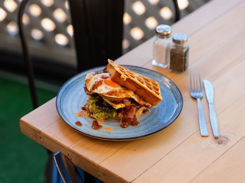A Waffle Lot burger at Rosetta Cafe, Burger Wellington 2026