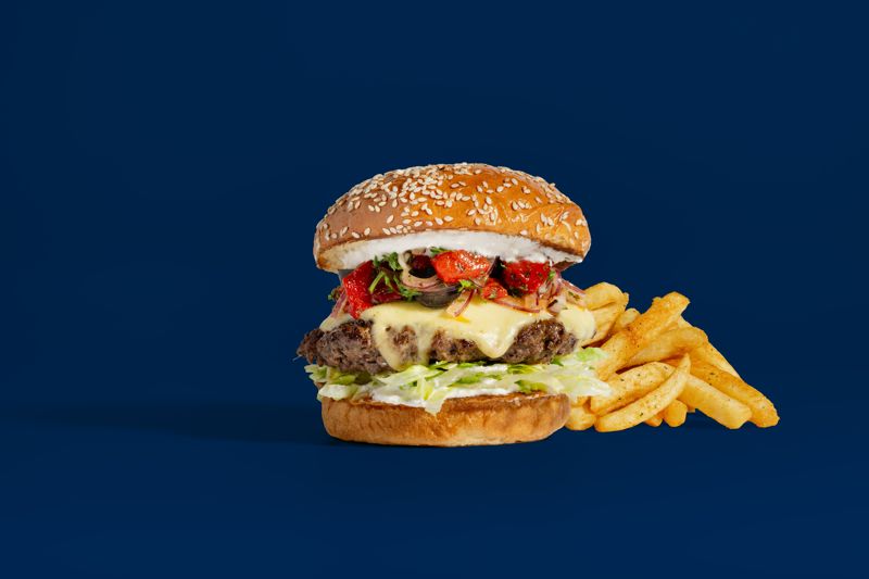 Aegean Melt burger at The Borough, Burger Wellington 2026