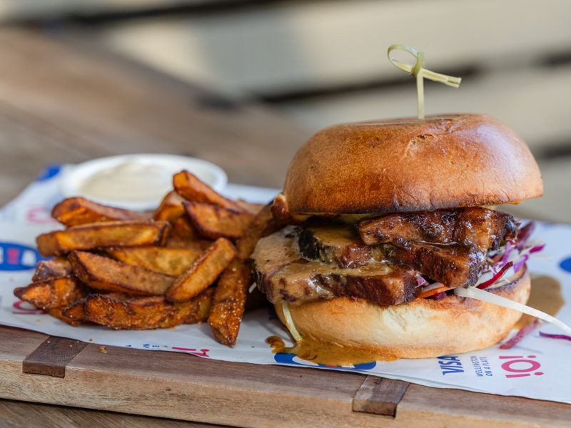 Beef There, Done That burger at Sandbar Mana, Burger Wellington 2026