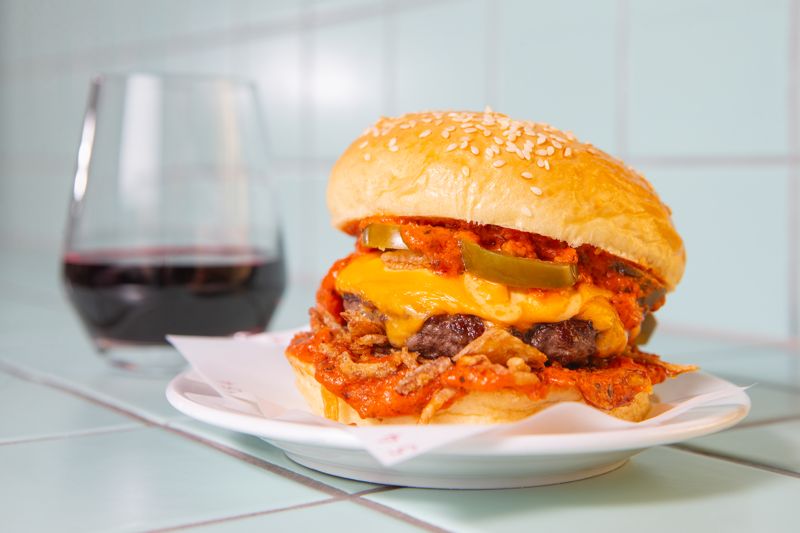 Burga' Alla Vodka burger at 1154 Pastaria, Burger Wellington 2026