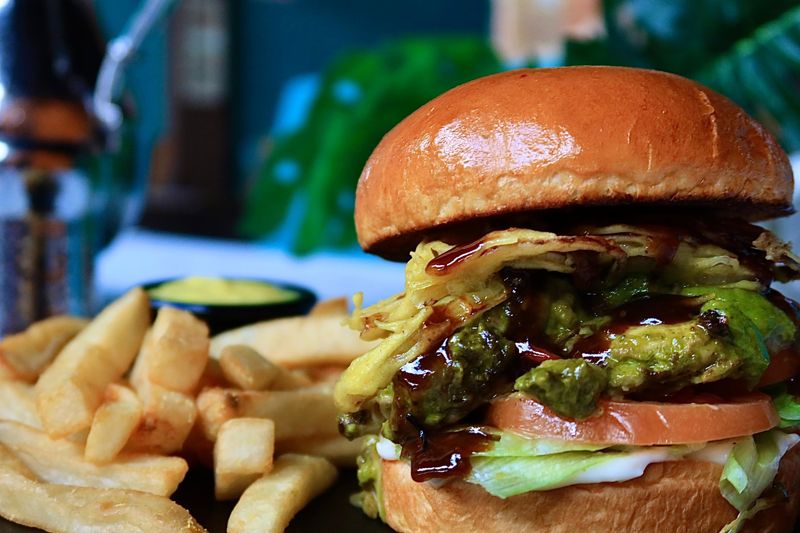 Cafreal Talks burger at Pango Pearl, Burger Wellington 2026