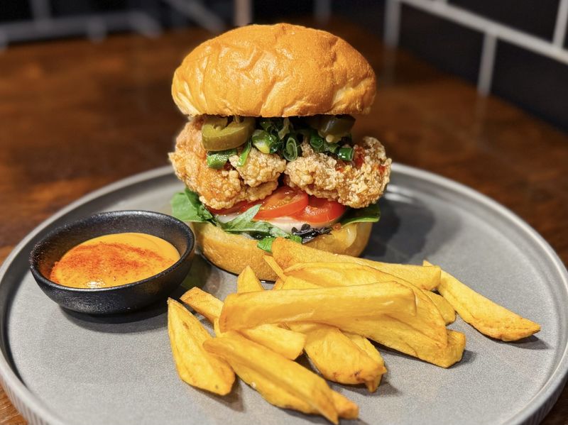 Chicken Go Brrr burger at Ngon Restaurant, Burger Wellington 2026
