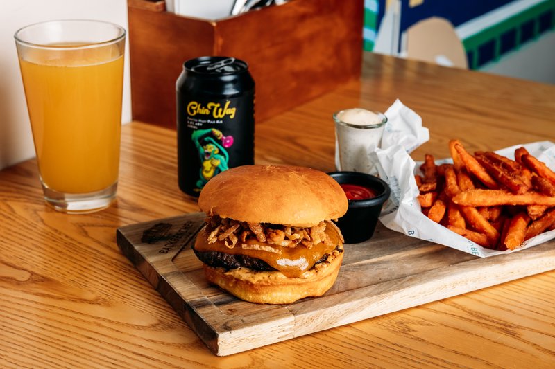Classified Leak burger at The Backbencher, Burger Wellington 2026
