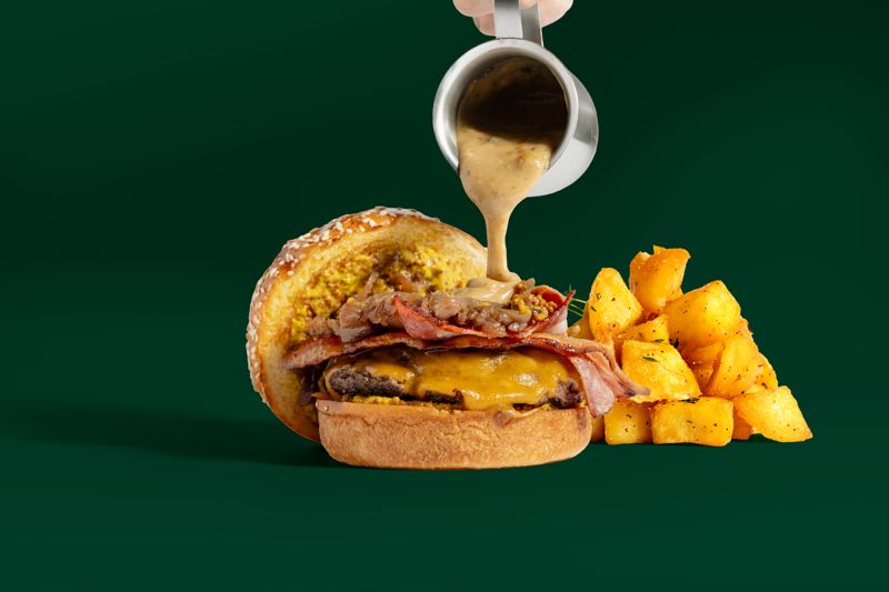 Dublin Drip burger at The Green Man Pub, Burger Wellington 2026