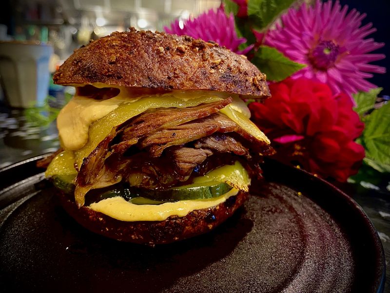 Holy Cheesus burger at Lustre Kitchen and Dining, Burger Wellington 2026