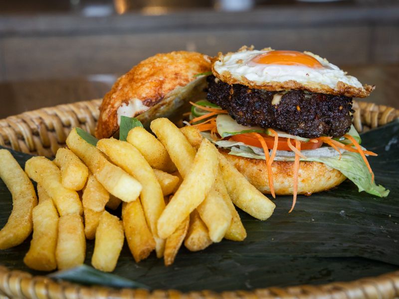 Holy Kra-Poww burger at Tuk Tuk Thai Kitchen, Burger Wellington 2026