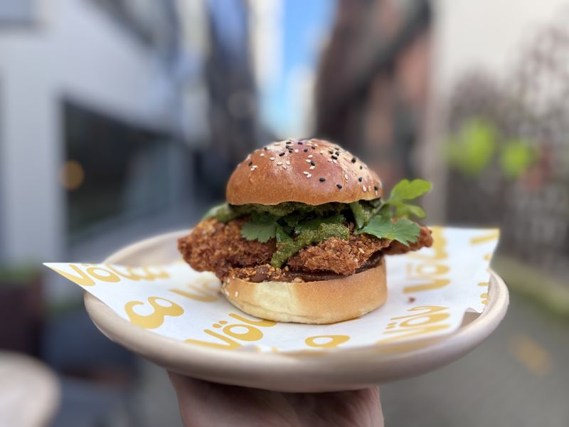 Masala Mauler burger at Volco - Egmont Street, Burger Wellington 2026