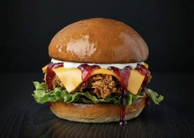 Military Secrets burger at K Chicken, Burger Wellington 2026
