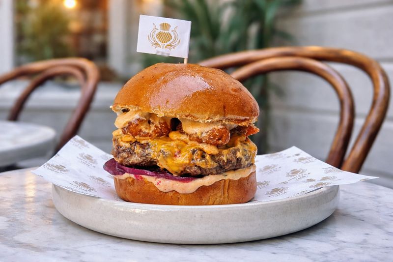 Nice 'n' Shrimple burger at Thistle Inn, Burger Wellington 2026