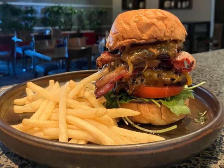 Off the Record burger at Caucus Restaurant, Burger Wellington 2026