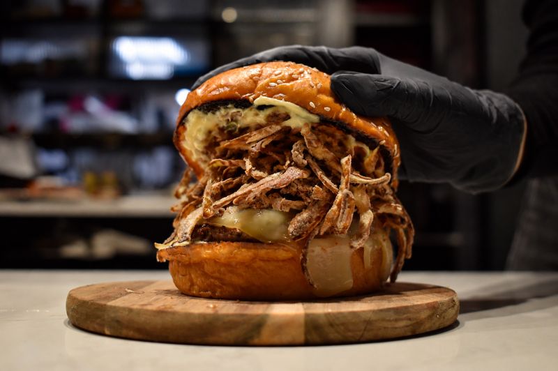 Onion Breath burger at Chouchou, Burger Wellington 2026