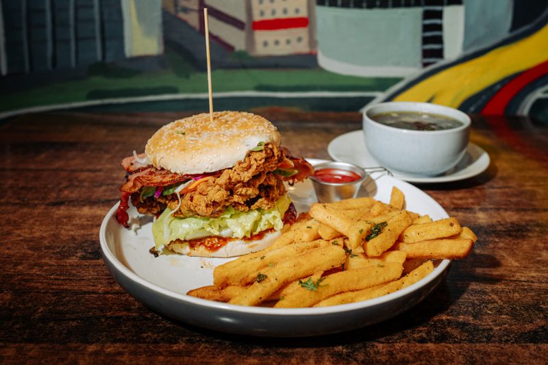 Pho-Chick Sakes burger at Pho Viet Street Food, Burger Wellington 2026