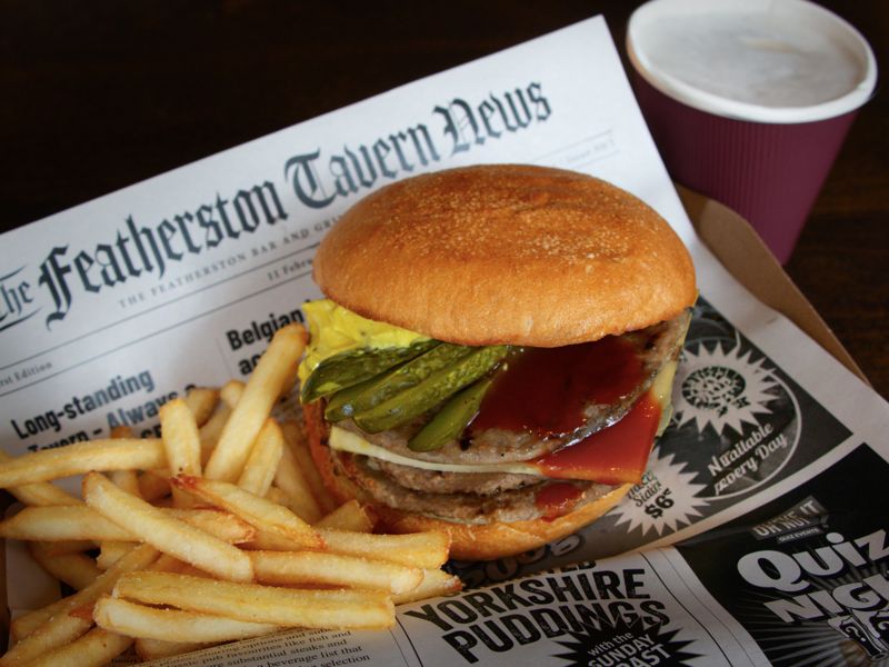 Read All About It burger at The Featherston City Tavern, Burger Wellington 2026