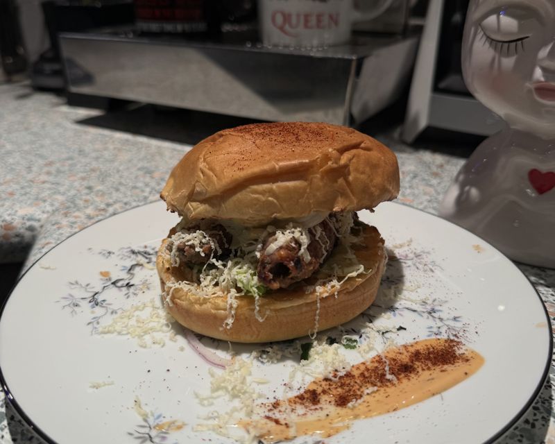 Sheik Whispered burger at Jugnu's Little India, Burger Wellington 2026