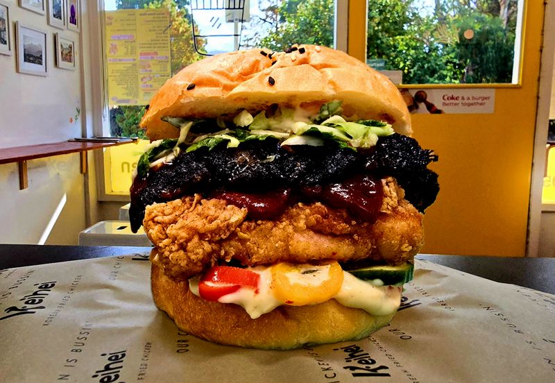Smoke and Tell burger at Keihei Chicken, Burger Wellington 2026