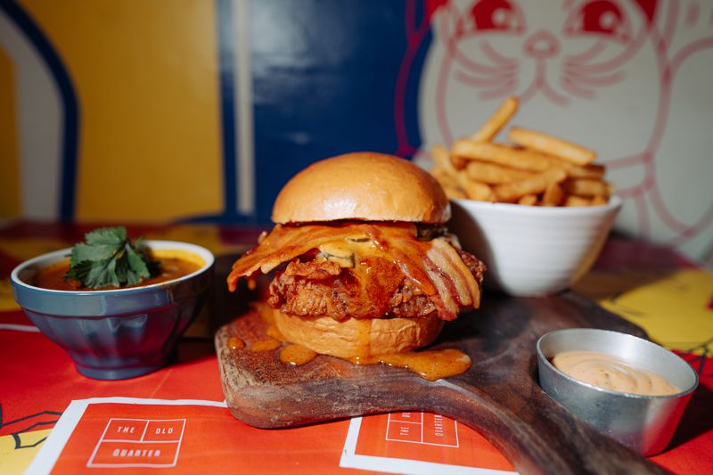Squeal the Deal burger at The Old Quarter, Burger Wellington 2026