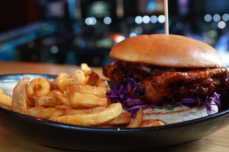 Sticky Strike burger at The Lanes Bar & Bowling, Burger Wellington 2026