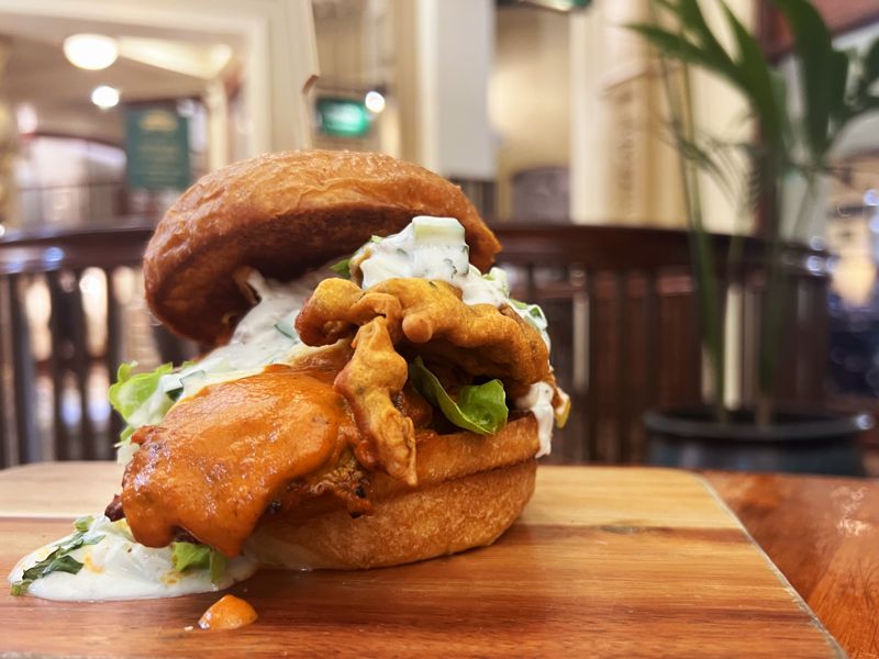 Talk Tikka To Me burger at Smith The Grocer, Burger Wellington 2026
