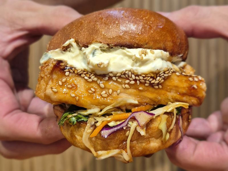 Teriyaki Heatwave burger at Yoshi Sushi & Bento, Burger Wellington 2026