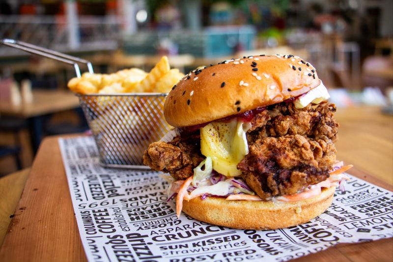 The Gossip Chick burger at Columbus Coffee - Wellington CBD, Burger Wellington 2026