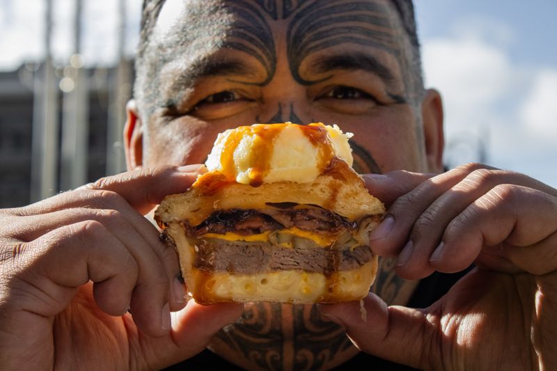 The Serious Hui burger at Puku Pies & Kai - CBD, Burger Wellington 2026