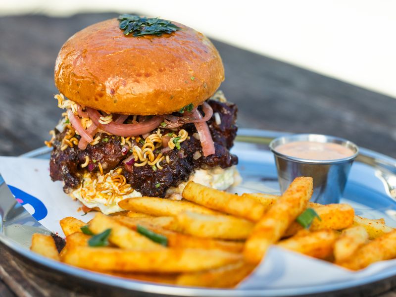 The Street Whisper burger at Sushil's Musclechef Café, Burger Wellington 2026