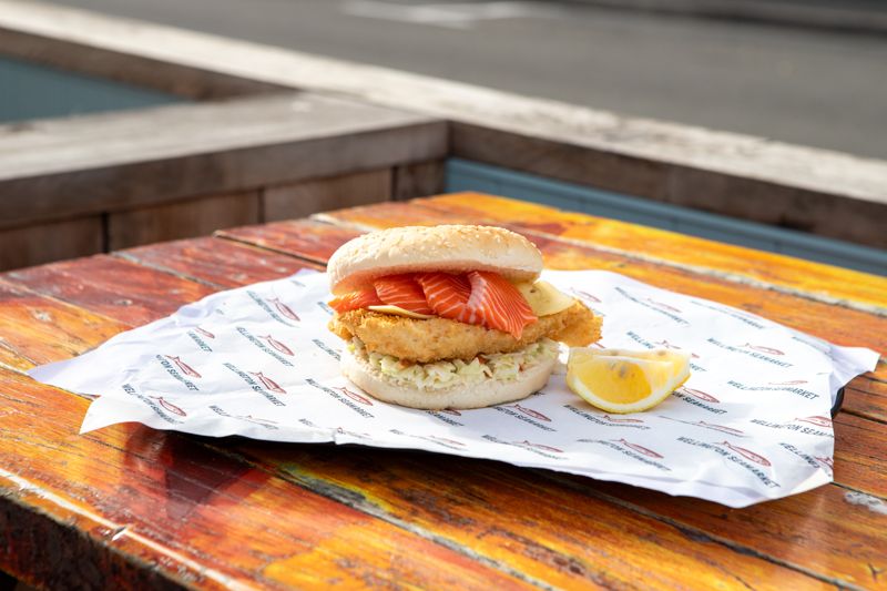 The Tony burger at Wellington Seamarket - Cuba Street, Burger Wellington 2026
